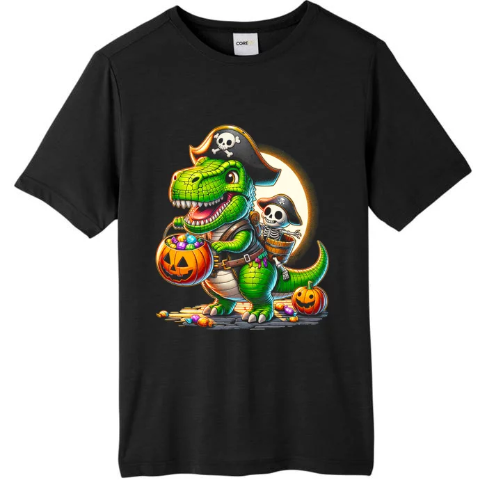 Halloween Funny T Rex Dinosaur Pirate Boy Trick Treat ChromaSoft Performance T-Shirt