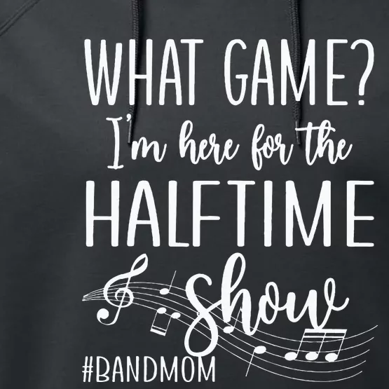 Here For The Halftime Marching Band Mom Performance Fleece Hoodie