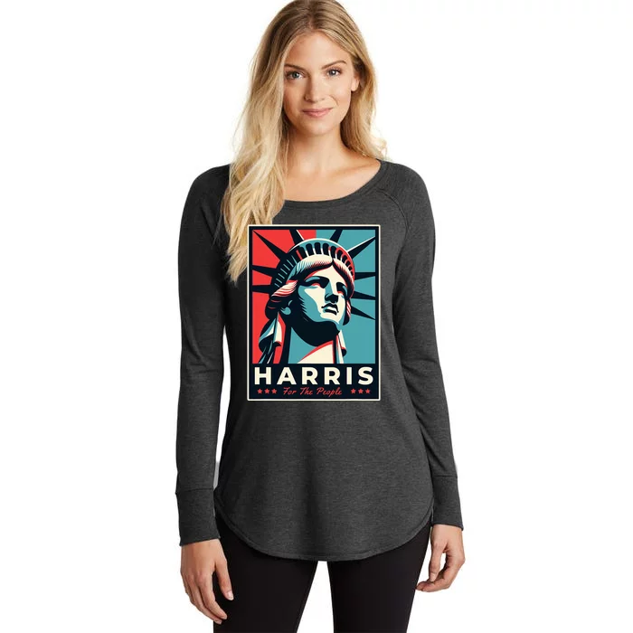 Haris For The People Design Standard Style Women's Perfect Tri Tunic Long Sleeve Shirt