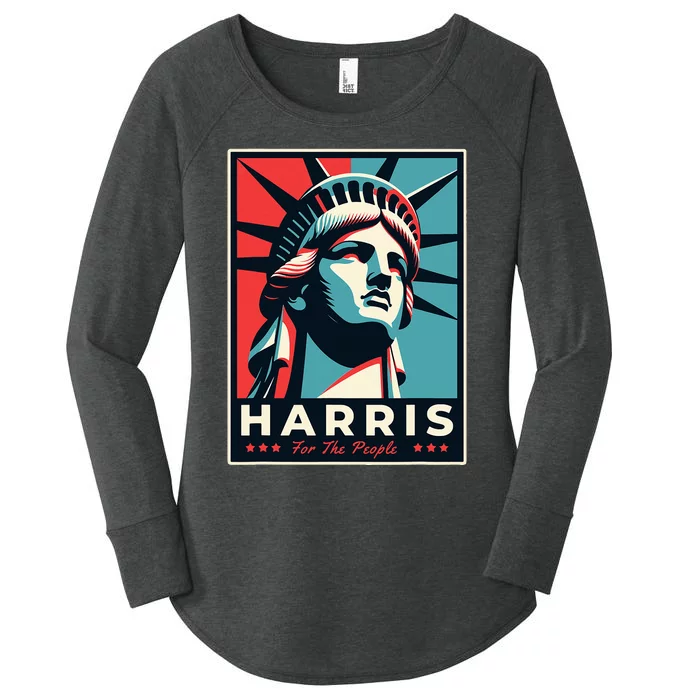 Haris For The People Design Standard Style Women's Perfect Tri Tunic Long Sleeve Shirt