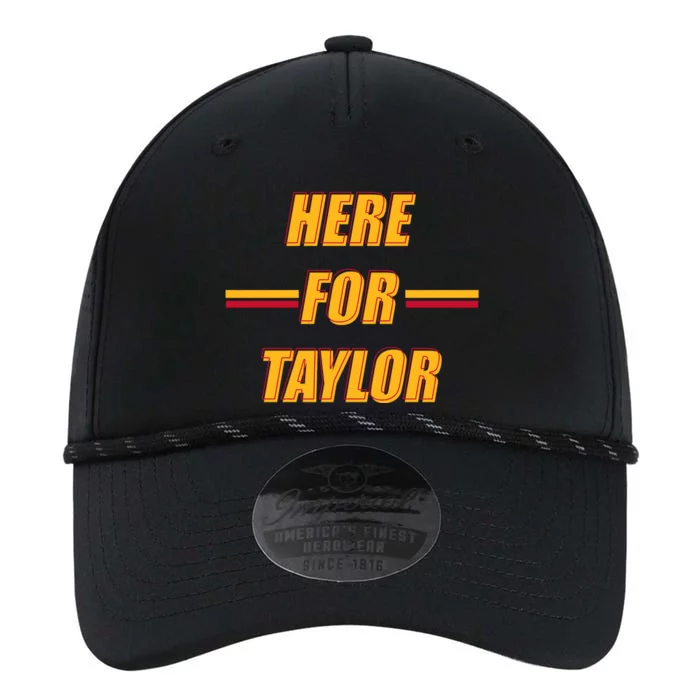 Here For Taylor Football Sports Fan Performance The Dyno Cap