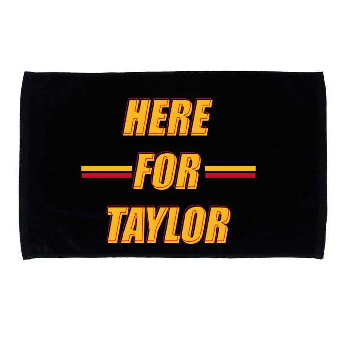 Here For Taylor Football Sports Fan Microfiber Hand Towel