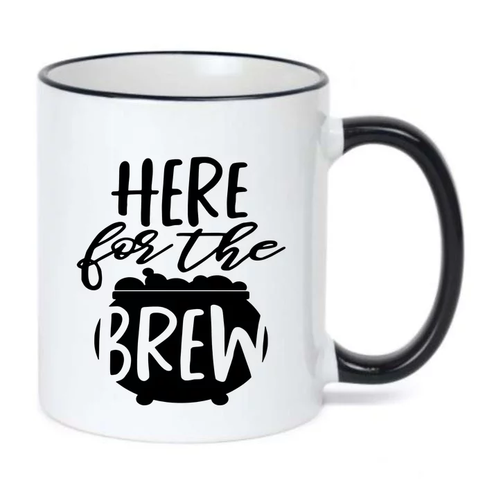 Here For The Brew Black Color Changing Mug