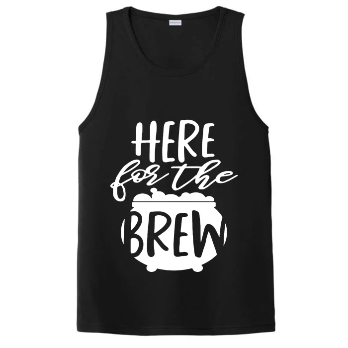 Here For The Brew Performance Tank