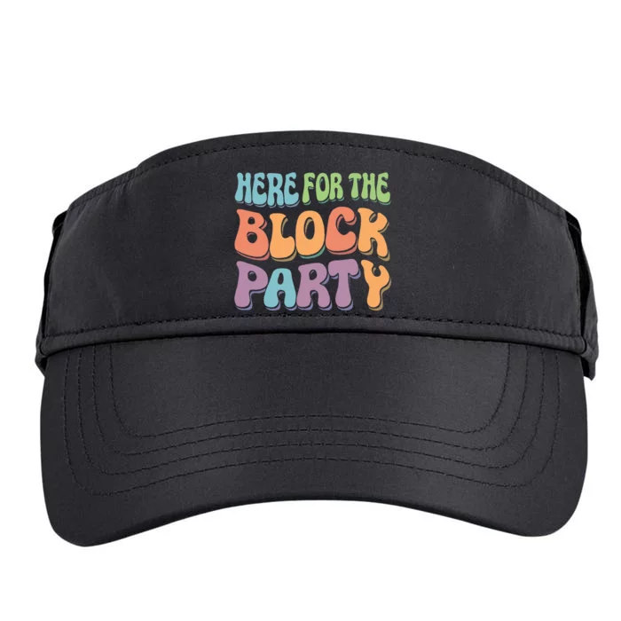 Here For The Block Party Retro Adult Drive Performance Visor