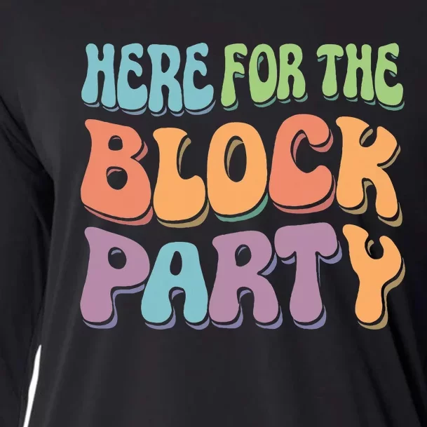 Here For The Block Party Retro Cooling Performance Long Sleeve Crew