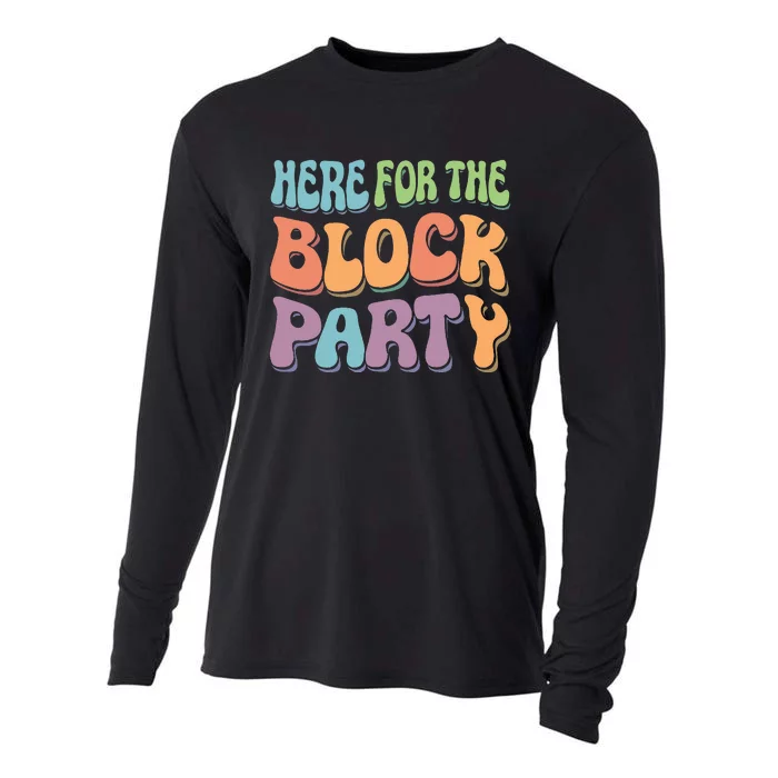 Here For The Block Party Retro Cooling Performance Long Sleeve Crew