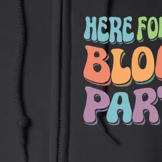 Here For The Block Party Retro Full Zip Hoodie