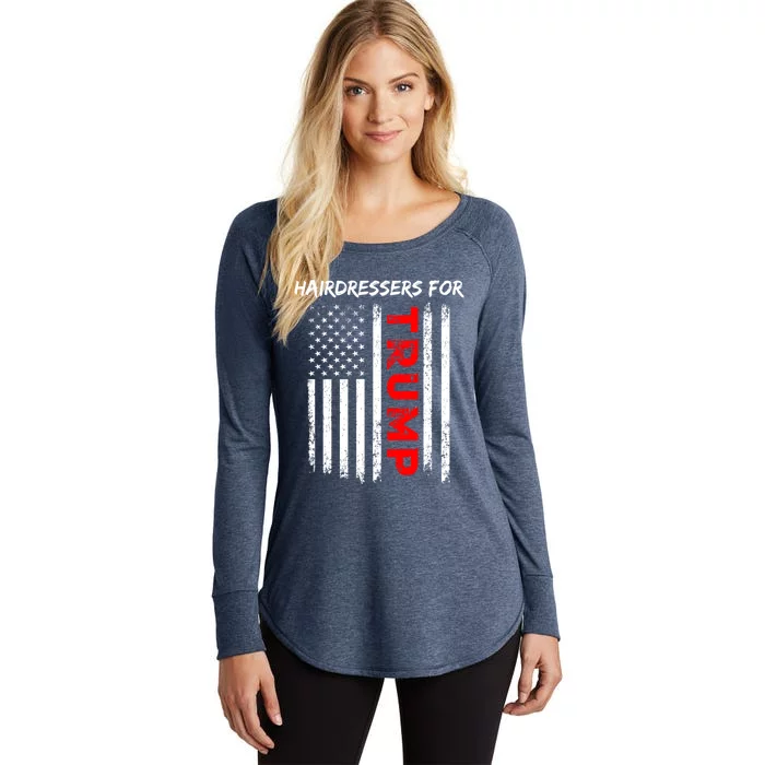 Hairdressers For Trump Take America Back Cool Gift Women's Perfect Tri Tunic Long Sleeve Shirt