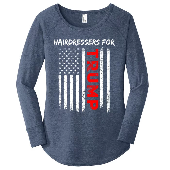 Hairdressers For Trump Take America Back Cool Gift Women's Perfect Tri Tunic Long Sleeve Shirt