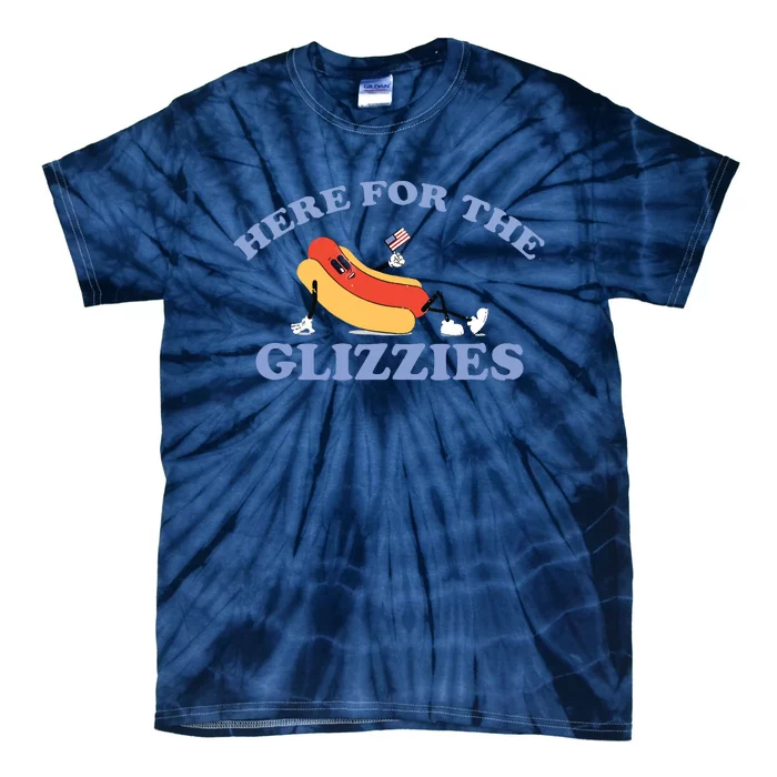 Here For The Glizzies Tie-Dye T-Shirt