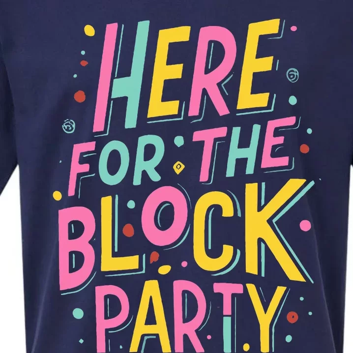 Here For The Block Party Sueded Cloud Jersey T-Shirt