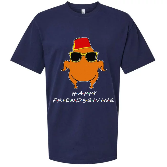 Happy Friendsgiving Turkey Friends Giving Funny Sueded Cloud Jersey T-Shirt