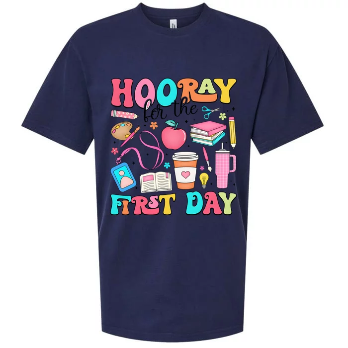 Hooray For The First Day Back To School Sueded Cloud Jersey T-Shirt