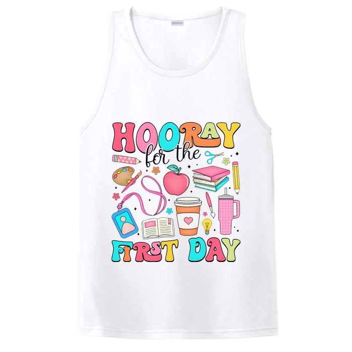 Hooray For The First Day Back To School Performance Tank