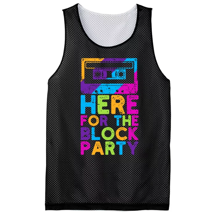 Here For The Block Party Mesh Reversible Basketball Jersey Tank