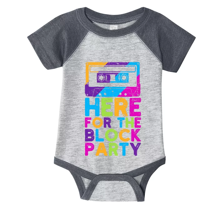 Here For The Block Party Infant Baby Jersey Bodysuit