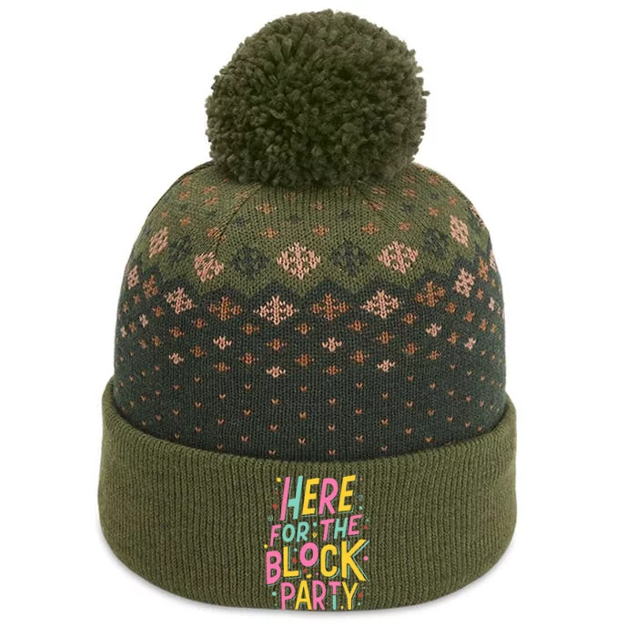 Here For The Block Party The Baniff Cuffed Pom Beanie