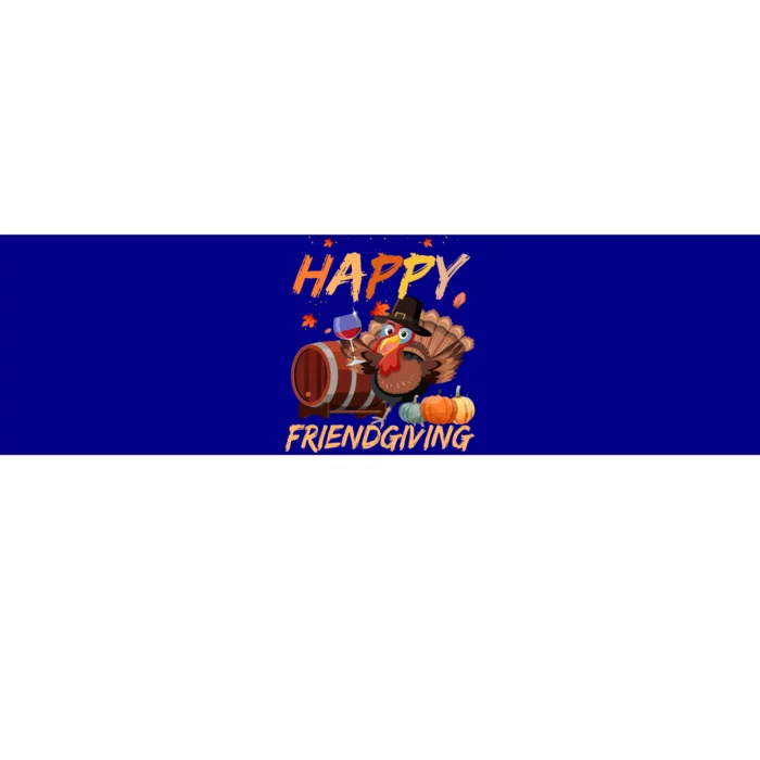 Happy Friendsgiving Turkey Friends Giving Thanksgiving Gift Bumper Sticker