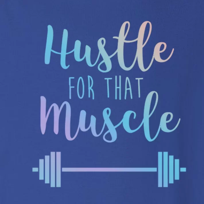 Hustle For That Muscle Gym Barbell Lifting Weights Workout Gift Toddler Long Sleeve Shirt