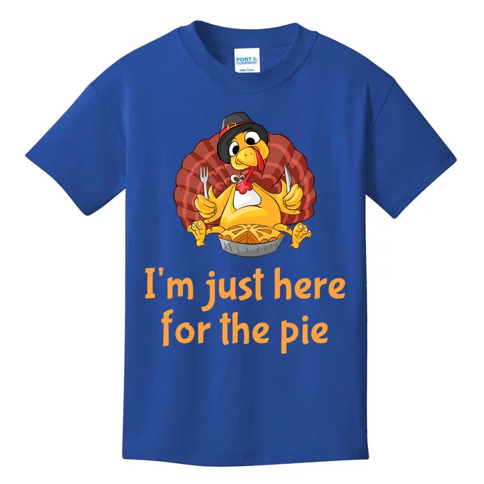 Here For The Pie Thanksgiving Gift Kids T-Shirt