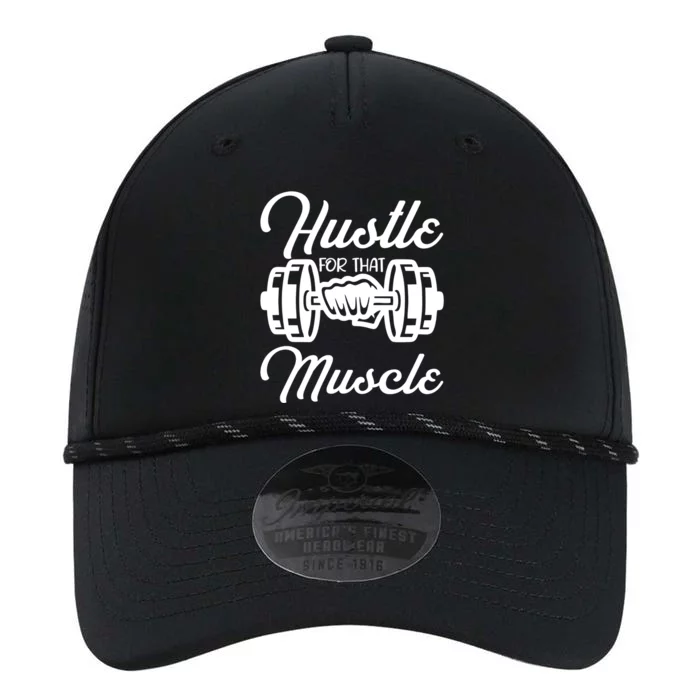 Hustle For That Muscle Gym Fitness Bodybuilding Quote Funny Meaningful Gift Performance The Dyno Cap