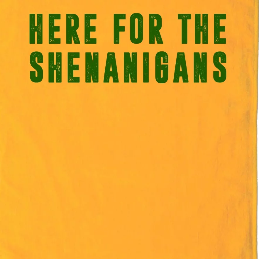 Here For The Shenanigans Platinum Collection Golf Towel