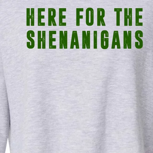 Here For The Shenanigans Cropped Pullover Crew