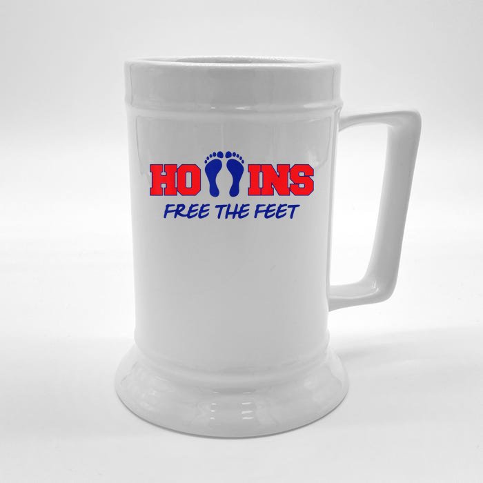 Hollins Free The Feet Front & Back Beer Stein