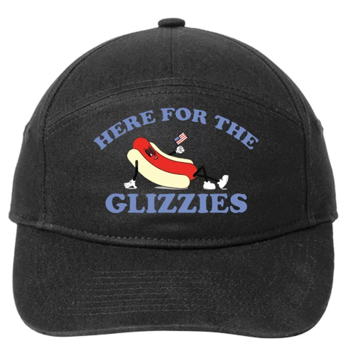 Here For The Glizzies 7-Panel Snapback Hat