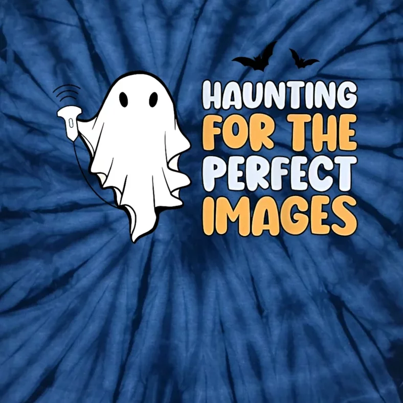 Haunting For The Perfect Images Ultrasound Tech Halloween Tie-Dye T-Shirt