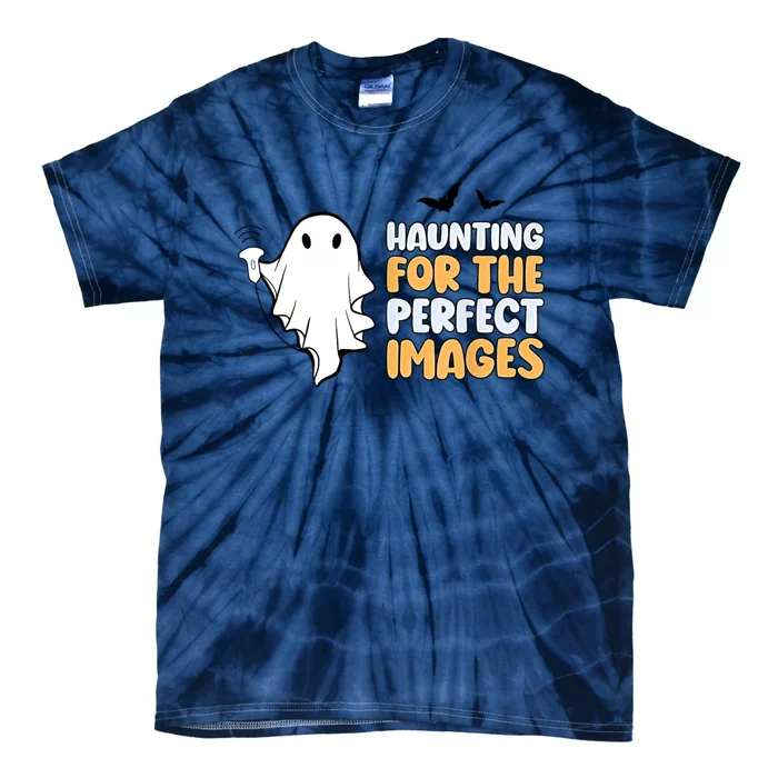 Haunting For The Perfect Images Ultrasound Tech Halloween Tie-Dye T-Shirt