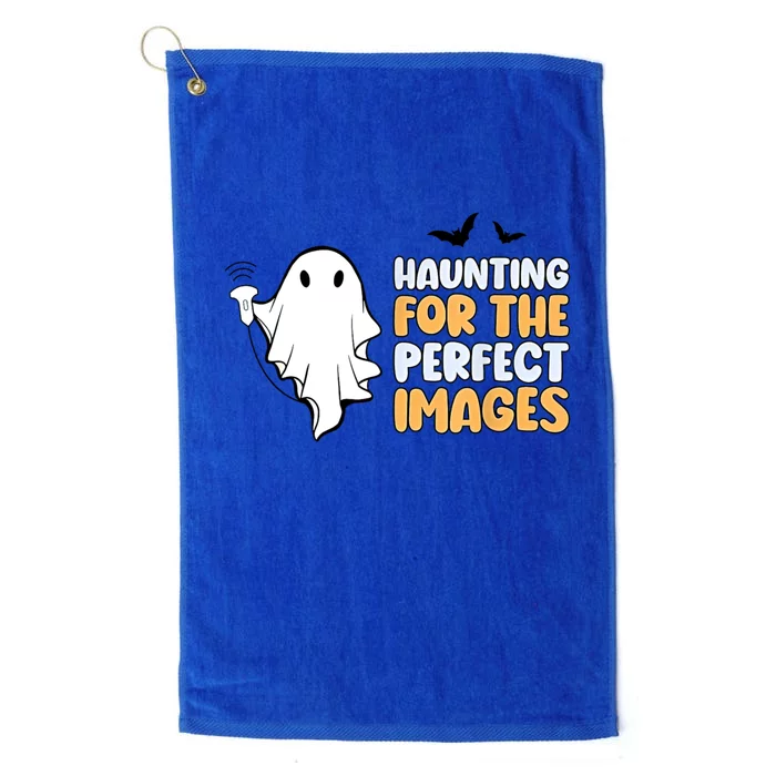 Haunting For The Perfect Images Ultrasound Tech Halloween Platinum Collection Golf Towel