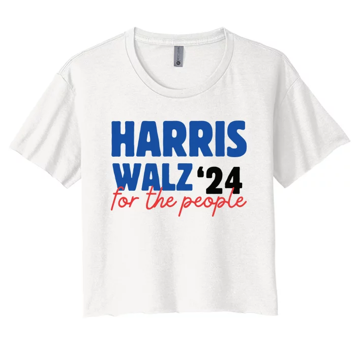 Harris For The People She Has My Vote Save Democracy Women's Crop Top Tee