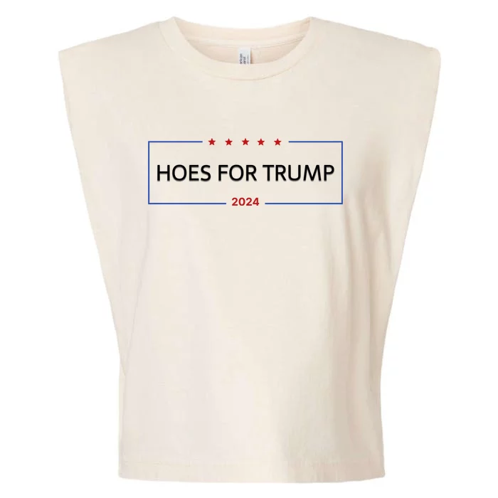 Hoes For Trump Gift Fight Fight Fight President Garment-Dyed Women's Muscle Tee