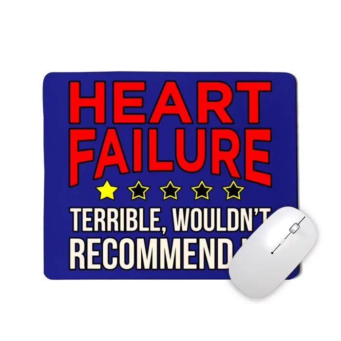 Heart Failure Terrible Hearts Disease Awareness Graphic Gift Mousepad