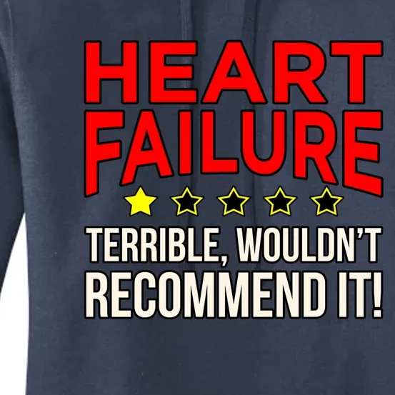 Heart Failure Terrible Hearts Disease Awareness Graphic Gift Women's Pullover Hoodie