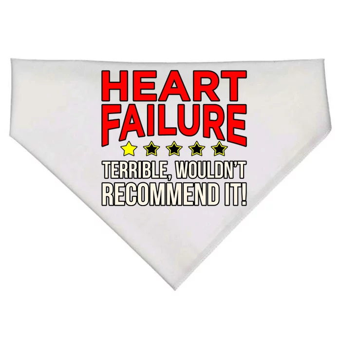 Heart Failure Terrible Hearts Disease Awareness Graphic Gift USA-Made Doggie Bandana