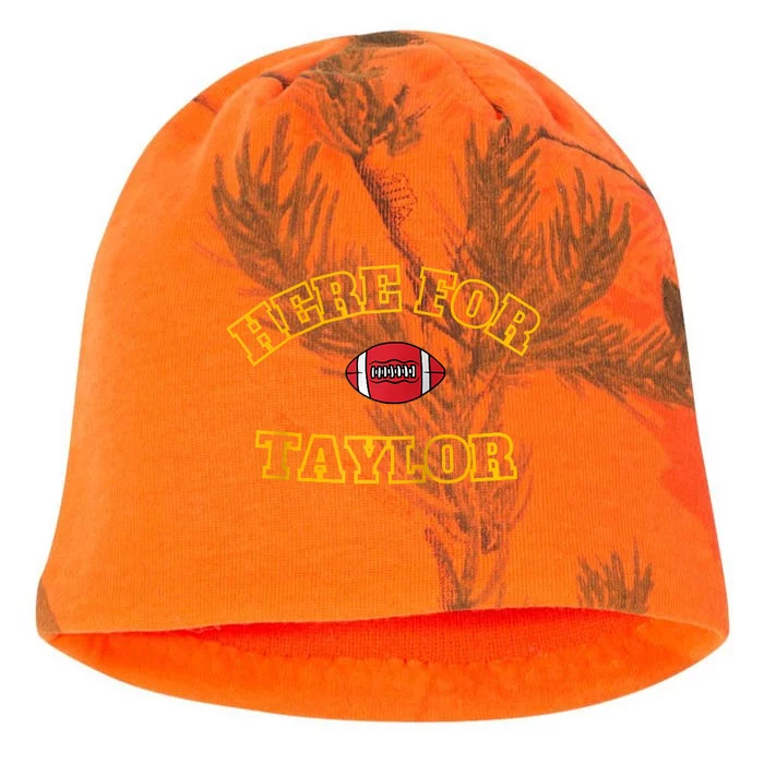 Here For Taylor Go TaylorS Boyfriend Football Fan 87 Kati - Camo Knit Beanie