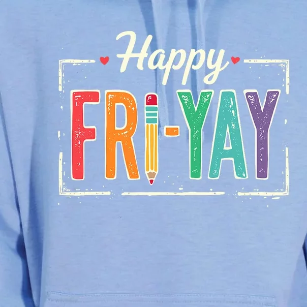 Happy Friyay Teacher Essentials Unisex Surf Hoodie