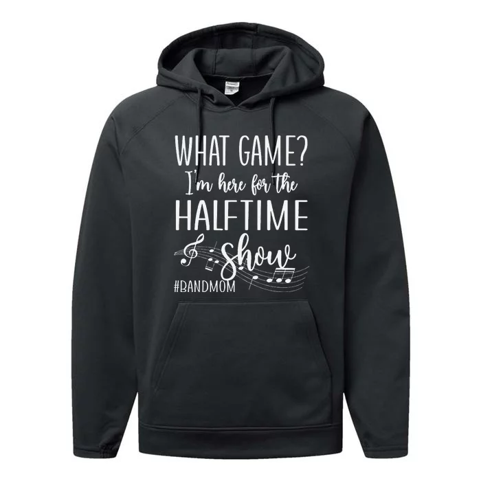 Here For The Halftime Marching Band Mom Performance Fleece Hoodie