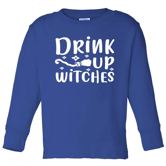 Halloween Funny Up Witches Gift Toddler Long Sleeve Shirt