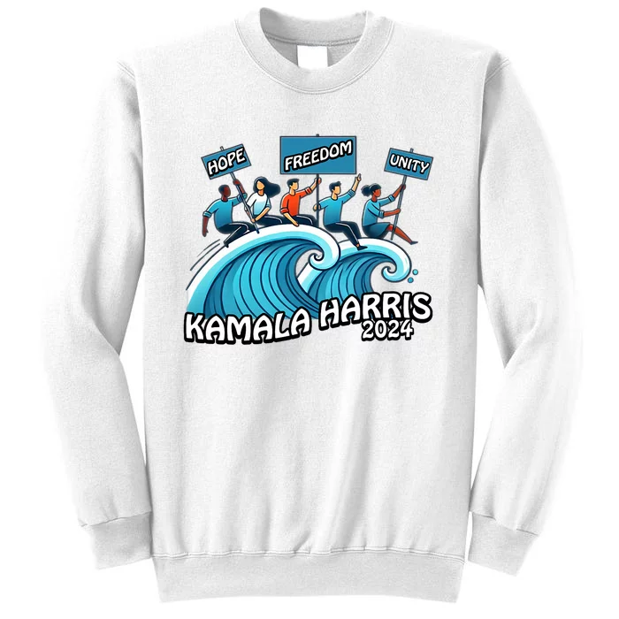 Hope Freedom Unity Elect Kamala Harris President 2024 Sweatshirt