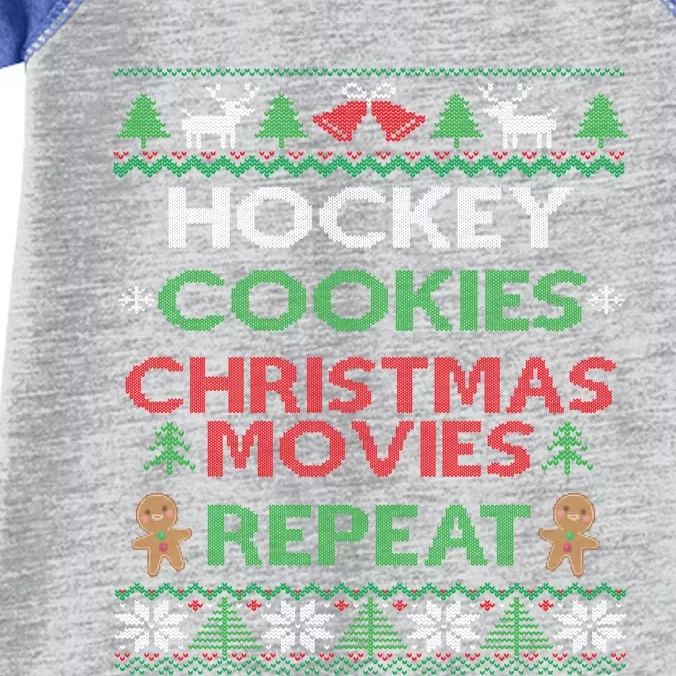 Hockey Family Ugly Christmas Gift Infant Baby Jersey Bodysuit