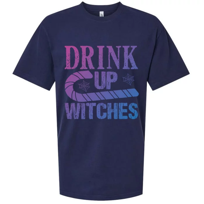 Halloween Funny Up Witches Gift Sueded Cloud Jersey T-Shirt