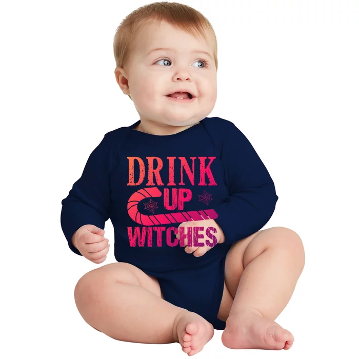 Halloween Funny Up Witches Gift Baby Long Sleeve Bodysuit