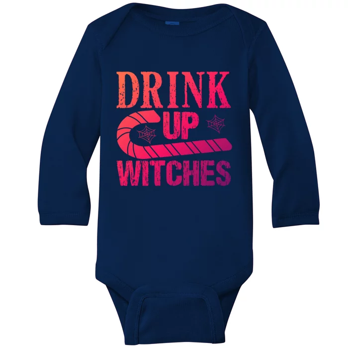 Halloween Funny Up Witches Gift Baby Long Sleeve Bodysuit