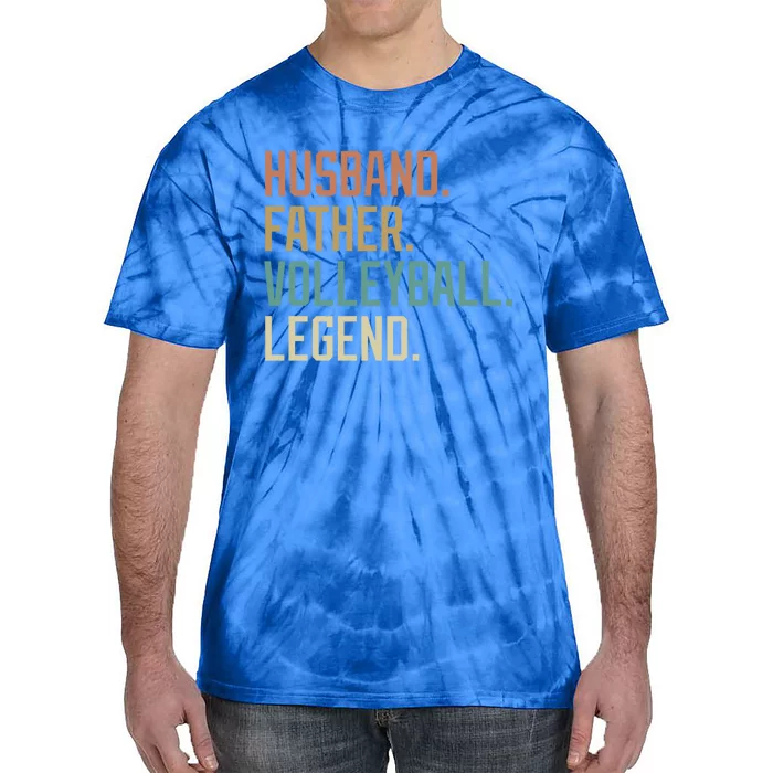 Husband Father Volleyball Legend Fathers Day Birthday Gift Tie-Dye T-Shirt