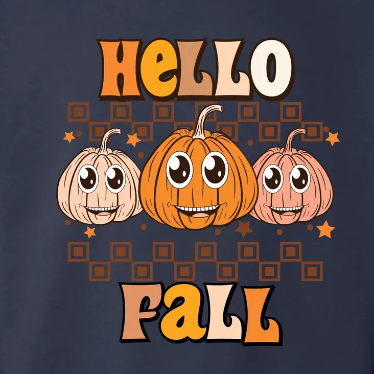 Hello Fall Vibes Autumn Season Thanksgiving Pumpkin Spice Funny Toddler Hoodie