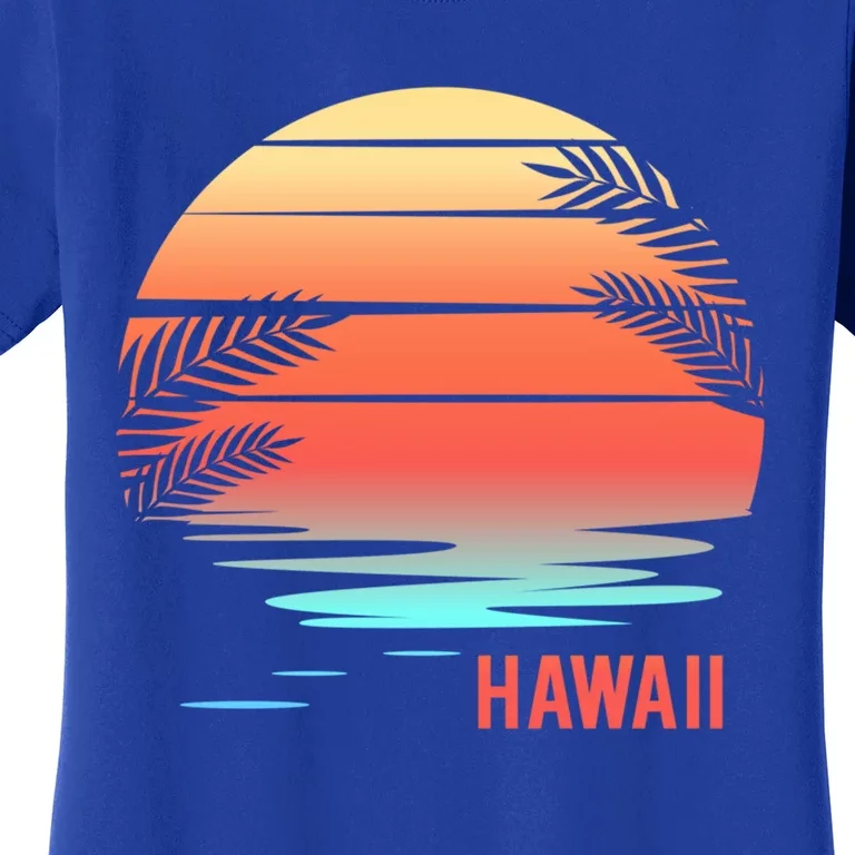 Hawaii Family Vacation Sunset Illustration Gift Women's T-Shirt